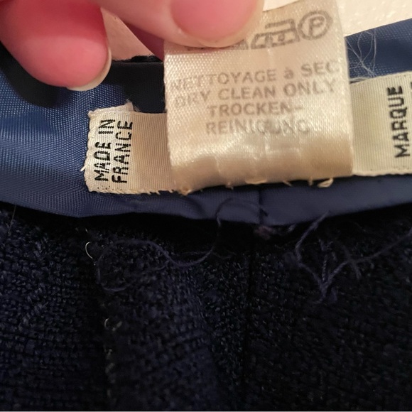 Navy Blue Vintage, Authentic Celine Women’s Pants, Size 46 (EU Size) EUC - Picture 5 of 12